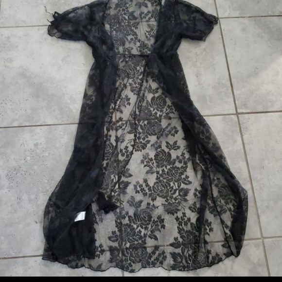 Sexy Summer Women Short Sleeve Floral Lace Crochet Kimono Swimwear Cardigan - Picture 2 of 2